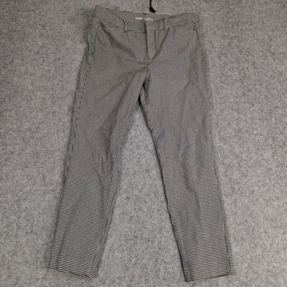Old Navy Pixie Pants Womens‎ 6 Black White Houndstooth High Rise Ankle Trousers